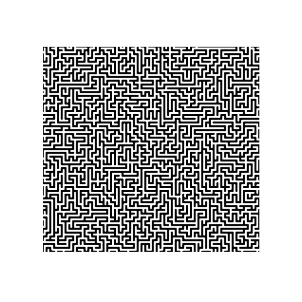 Isometrisk labyrint, labyrint lösning koncept vektor illustration. — Stock vektor
