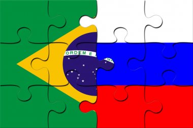 Rusya Federasyonu ve Brezilya bayrakları bulmaca
