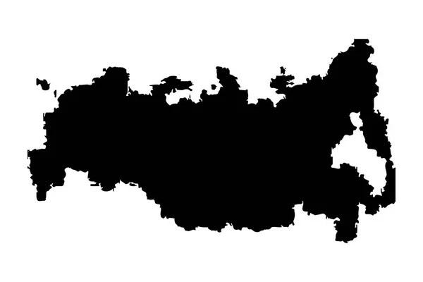 Sovjet-Unie, USSR silhouet kaart — Stockvector