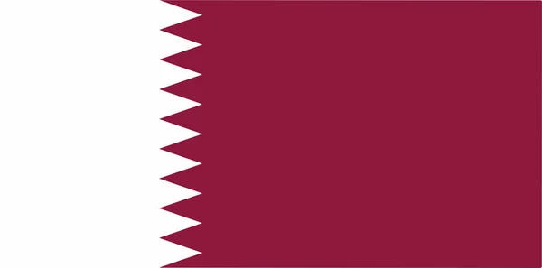 Qatar nationale Flagge Vektor Illustration — Stockvektor