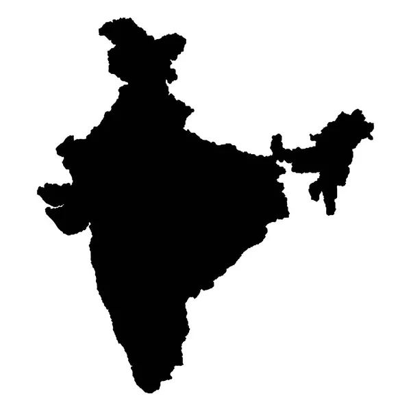 Mapa da Índia Vector Illustration — Vetor de Stock