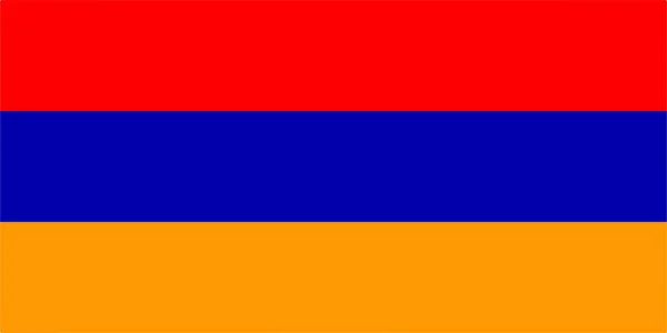 Armenië vlag vector illustratie eps10. — Stockvector