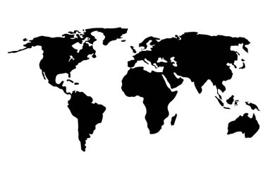Dünya haritası Vektör illüstrasyon eps10