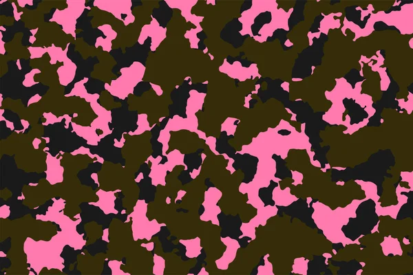 Textura de camuflaje de caza militar. Ilustración vectorial — Vector de stock