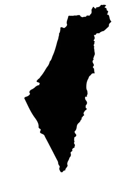 Карта Ізраїль Векторні ілюстрації — стоковий вектор