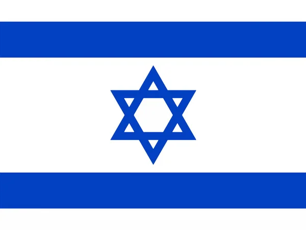 Bandeira de Israel ilustração vetorial —  Vetores de Stock