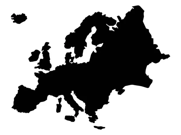 Mapa Evropy Vektorové ilustrace eps 10 — Stockový vektor