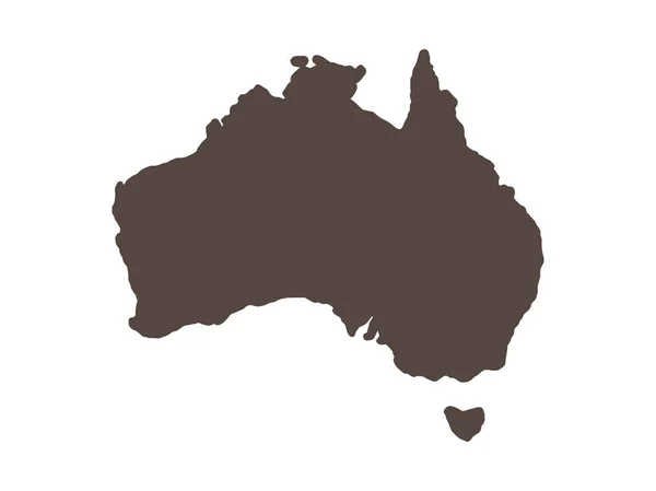 Australia mapa Vector ilustración eps 10 — Vector de stock