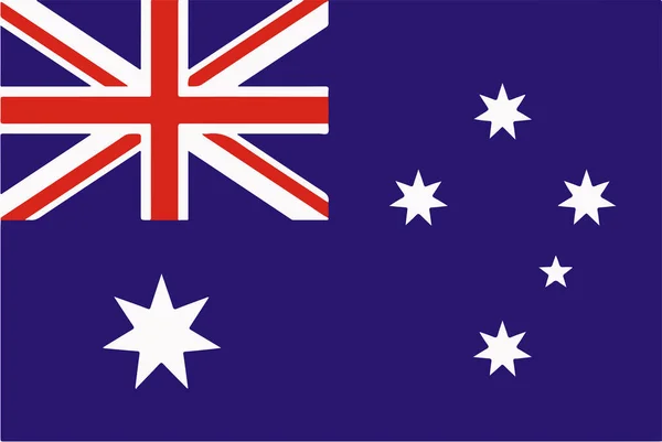 Bandera nacional de Australia Vector Illustration — Vector de stock