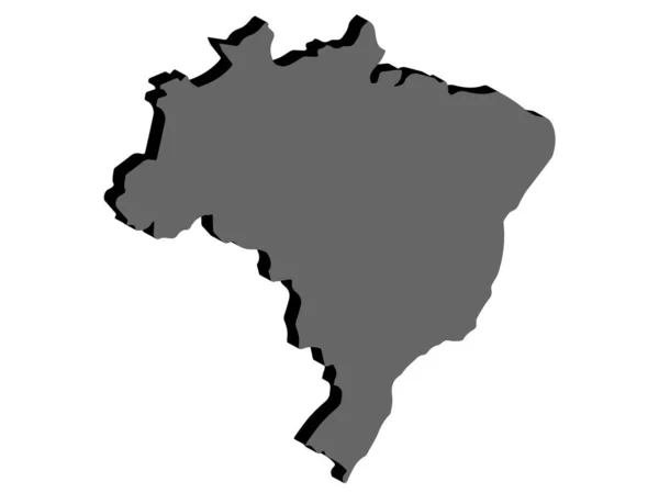 Brasil Mapa Ilustração vetorial eps 10 — Vetor de Stock