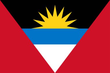 Antigua ve Barbuda bayrağı vektör