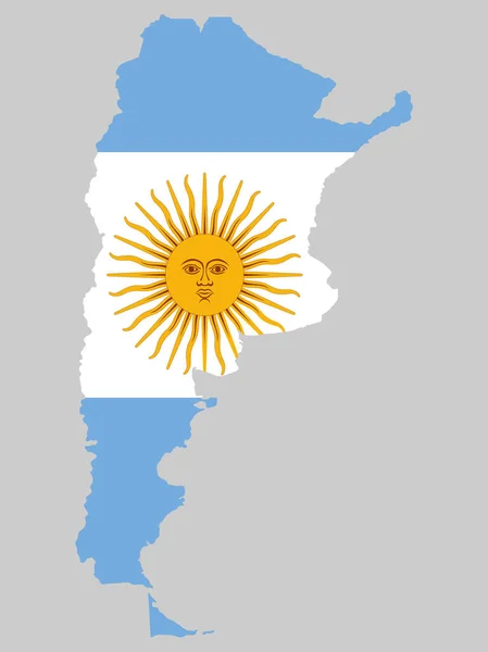 Векторная иллюстрация карты Аргентины — стоковый вектор