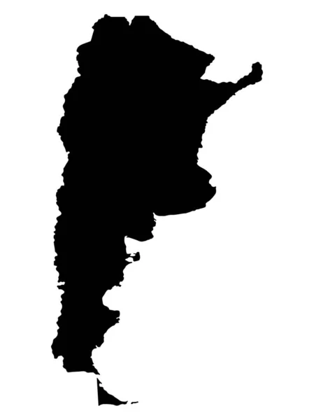 アルゼンチン地図ベクトルイラストeps 10 — ストックベクタ