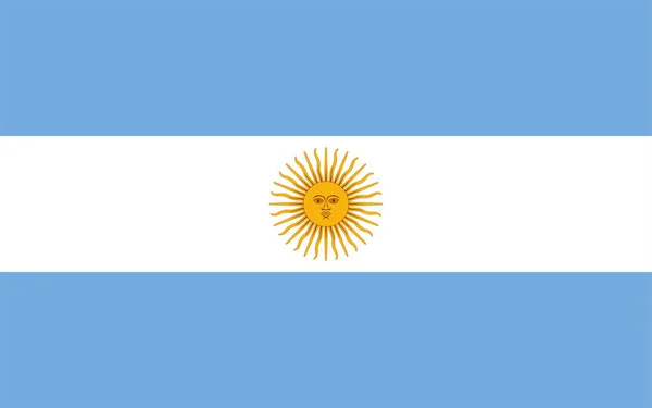 Illustration vectorielle du drapeau de l'Argentine — Image vectorielle