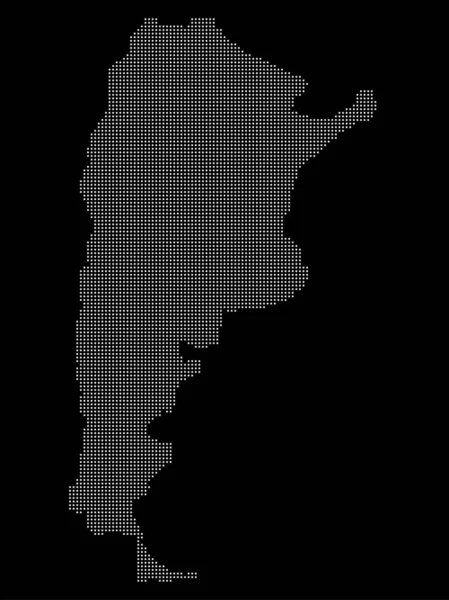 Halftone Argentina χάρτης Διανυσματική απεικόνιση eps 10 — Διανυσματικό Αρχείο