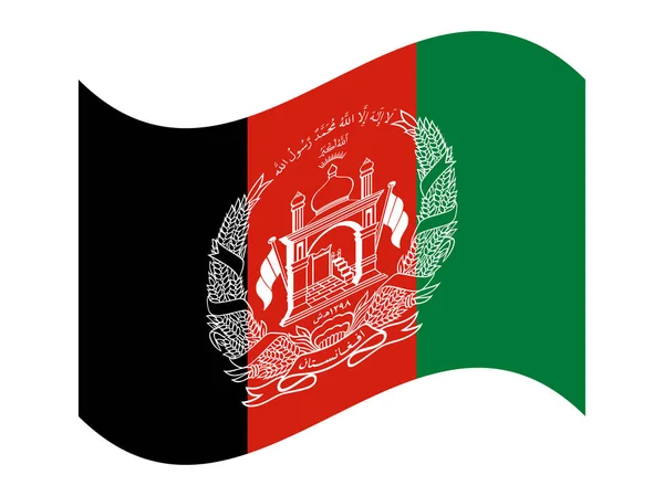 Bandera de Afganistán. Vector. Dimensiones, elementos, proporciones y colores precisos . — Archivo Imágenes Vectoriales