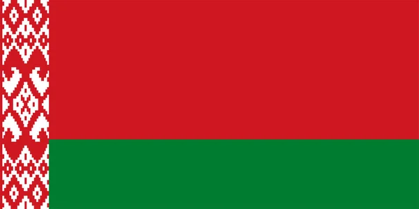 Bielorussia Flag Vector illustrazione eps 10 — Vettoriale Stock