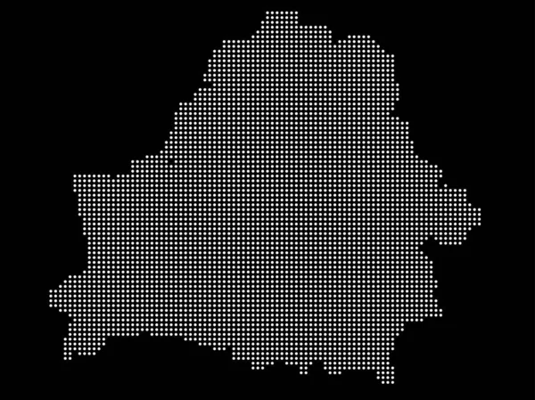 Λευκορωσία Χάρτης Halftone Διανυσματική απεικόνιση eps 10 — Διανυσματικό Αρχείο