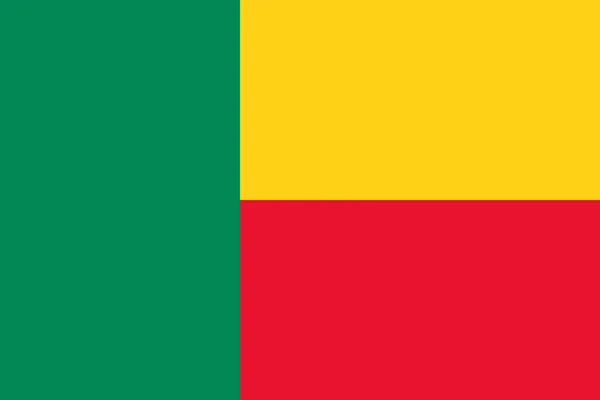 Прапор Бенінського Вектора притча 10 — стоковий вектор