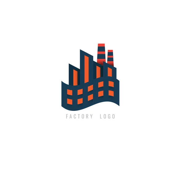 Logotipo Fábrica Conceito Criativo Para Web Representação Gráfica Ideia Criação — Vetor de Stock