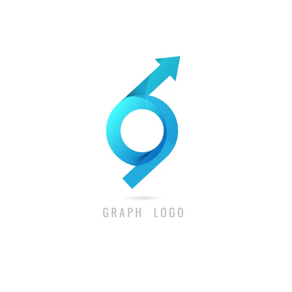 Web Için Grafik Logo Yaratıcı Kavramı Grafik Finans Medya Projeleri — Stok Vektör