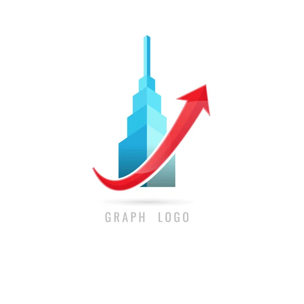 Grafikon Logó Kreatív Koncepció Web Grafikus Üzlet Pénzügy Média Projektek — Stock Vector