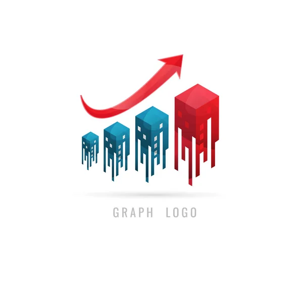 Graph Logo Concept Créatif Pour Web Graphic Business Finance Création — Image vectorielle