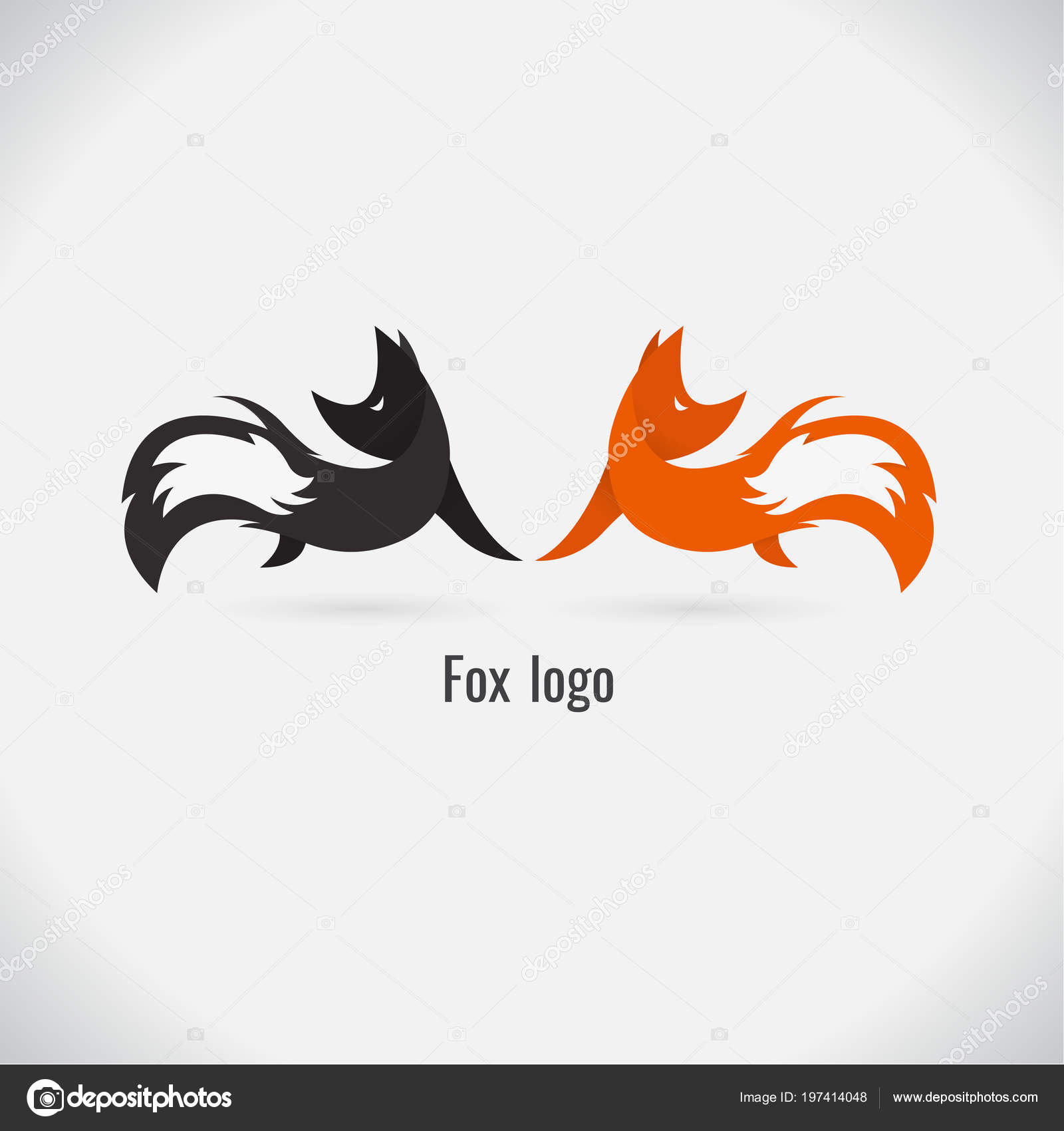 白色背景上沒有眼睛的抽象狐狸標誌設計, 狐狸頭剪貼畫, 狐狸臉剪貼畫, 狐狸PNG去背圖片素材免費下載，免摳圖設計圖案下載-, image size:1600x1700