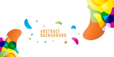 soyut renkli arka plan. Renkli damla metin için yer ile. Vektör. Beyaz arka plan üzerinde