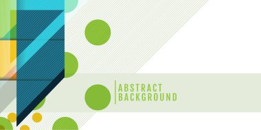 arka plan quares ve gölgeler - renkli geometrik fütüristik teknoloji soyut renkli metin için yer ile. Vektör. Beyaz arka plan üzerinde