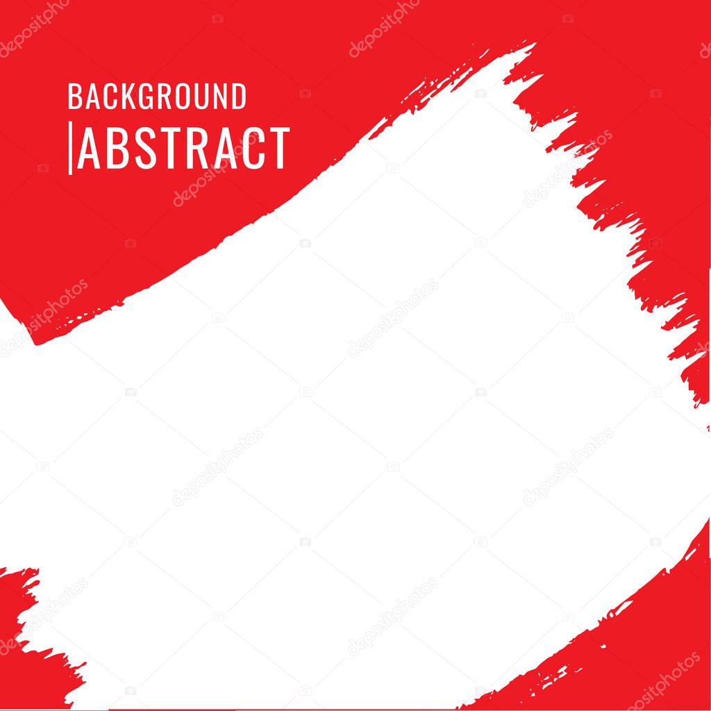 Abstract Background. Vector colorful grunge banners (brushes). red grunge brush strokes oil paint