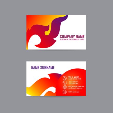 Tay sanat kartı vektör kartvizit. gri arka plan üzerinde