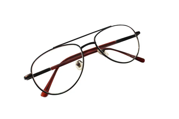 Glasses Isolated White Background Applying Photo Object — Stock Photo, Image