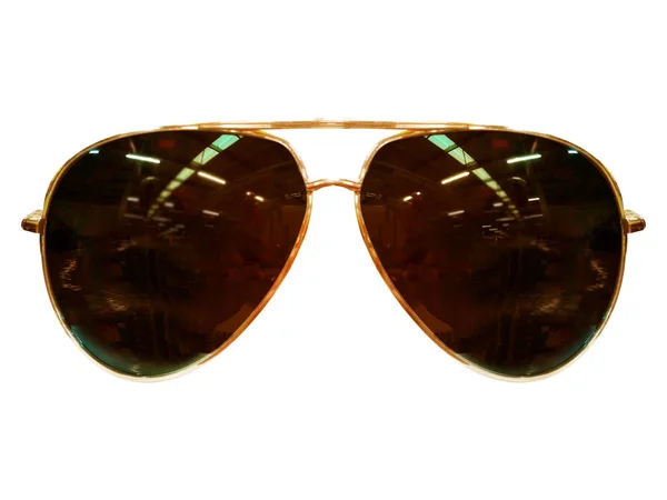Glasses White Background Fashion Black Black Sunglasses Spectacles Photo — Stock Photo, Image
