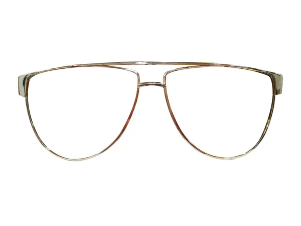 Brille Auf Weißem Hintergrund Mode Schwarz Schwarze Sonnenbrille Spektakel Foto — Stockfoto