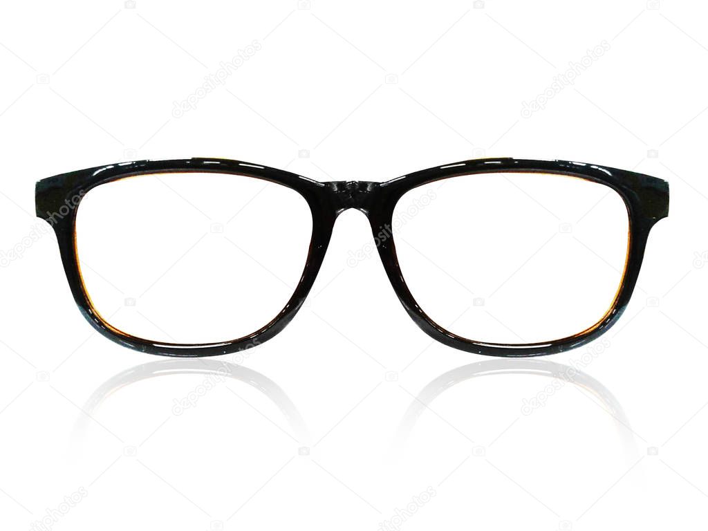 glasses on white  background. Fashion Black. black sunglasses. Spectacles. photo