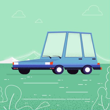 tatil. Aile tatili. doğa. manzara. Vektör çizim