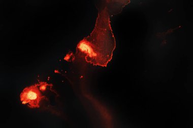 siyah bir zemin üzerine kırmızı arka plan. Fotoğraf