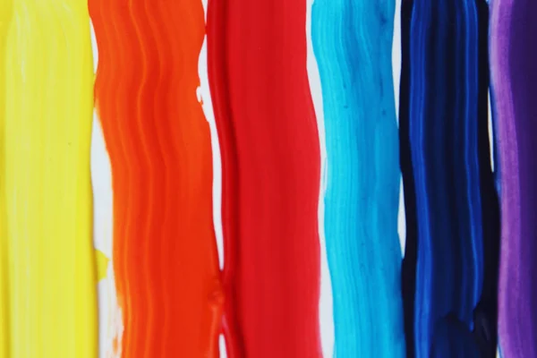 Primary colors. Beautiful bright watercolor stripes. Abstract ba — Stock Photo, Image