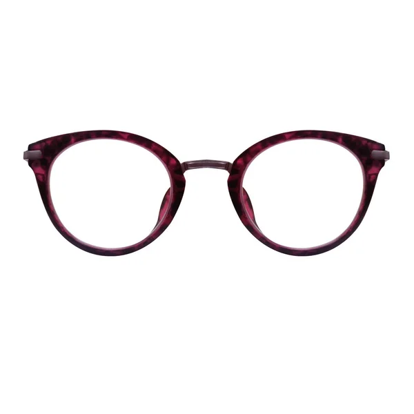 Módní styl z plastických brýlí na bílém pozadí. Spektra — Stock fotografie