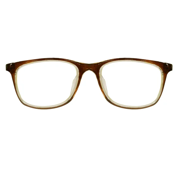 时尚眼镜风格塑料框在白色背景。斯佩塔 — 图库照片