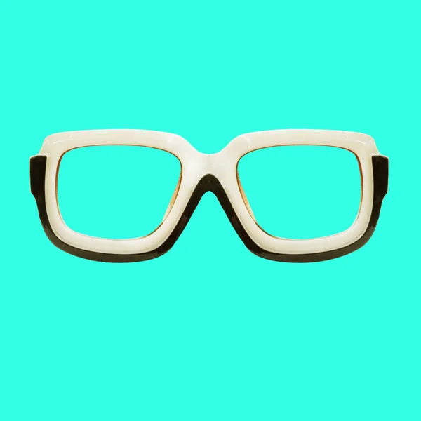 Bril. Bril. zonnebril. op witte achtergrond. — Stockfoto