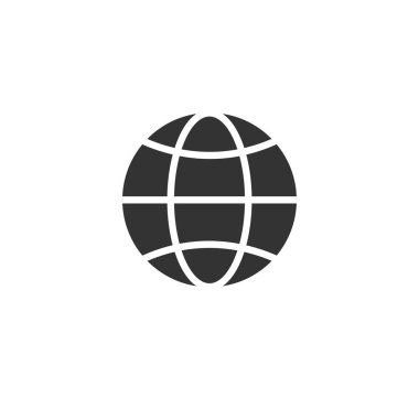 Web Vector Black Icon düz stiline gidin. Tasarım. Sembolü. vektör I