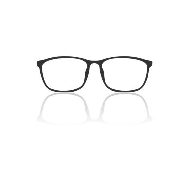 gözlük simgesi siyah. işareti tasarımı. vektör Illustrator. beyaz b üzerinde