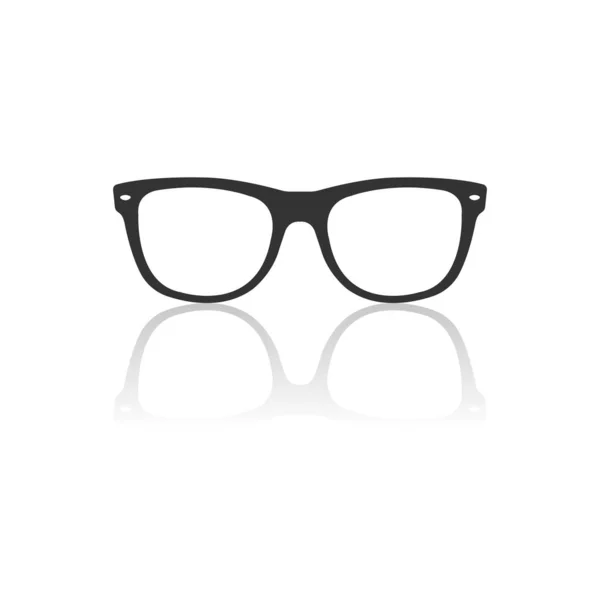 Eyeglass icon black. sign design. vector Illustrator. on white b — Stock Vector