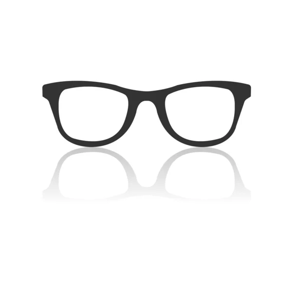 Icono de gafas negro. diseño de signos. vector Ilustrador. sobre blanco b — Archivo Imágenes Vectoriales