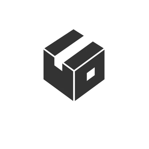 Ícone de caixa preta. símbolo gráfico ilustração vetorial — Vetor de Stock