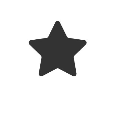 Yıldız simgesi. Tasarım. Sembolü. Vektör. ıllustrator. beyaz backgro üzerinde