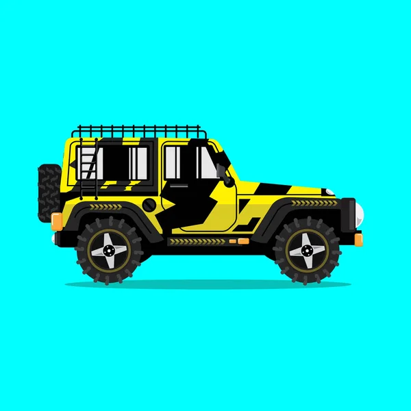 Ilustración vectorial de coches Offroad. Diseño moderno — Vector de stock