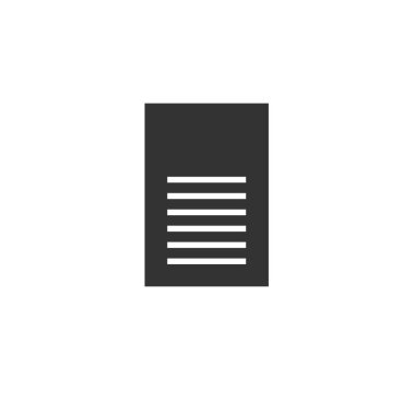 Kitap simgesi beyaz arka plan üzerinde siyah. vektör İllüstrasyon. Sembolü